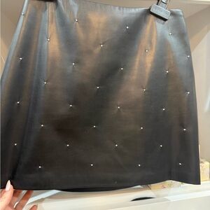 House of Harlow 1960 Black Embellished Mini Skirt